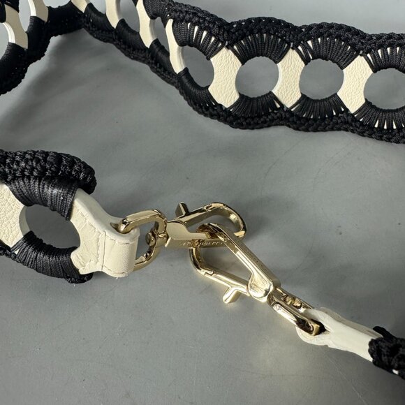 NWOT STRATHBERRY Crochet Strap In Ivy Leather with Black Thread - Picture 4 of 10